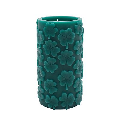 Celebrate Together™ St. Patrick's Day Embossed Shamrock LED Pillar Candle