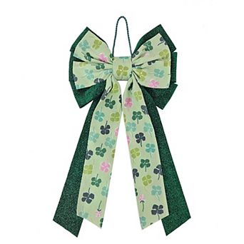 Celebrate Together™ St. Patrick's Day Shamrock Printed Fabric Bow Decor