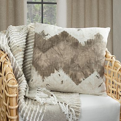 Indigo Road by Egypt Sherrod Damara Slub Stripe Tasseled Cotton Blend Throw Blanket