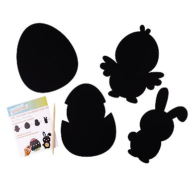 Die Cut Scratch Art Pack - Egg-tastic Edition