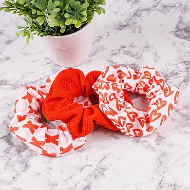 Scrunchies 3-pc. Valentine's Hair Accessories Set