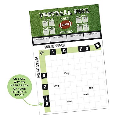 Football Pool Poster with Sticker Sheet