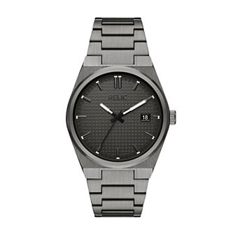 Relic by Fossil Men's Gunmetal Tone Bracelet Watch - ZR7734