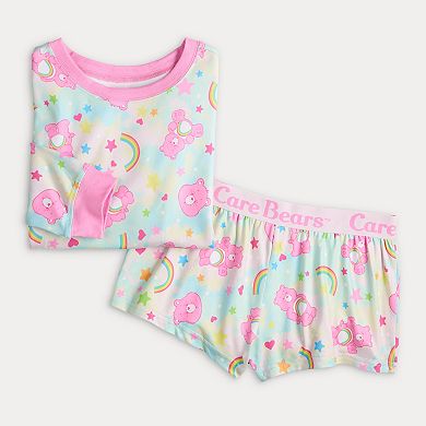 Juniors' Cheer Bear Tie-dye Pajama Top & Pajama Bottoms Set
