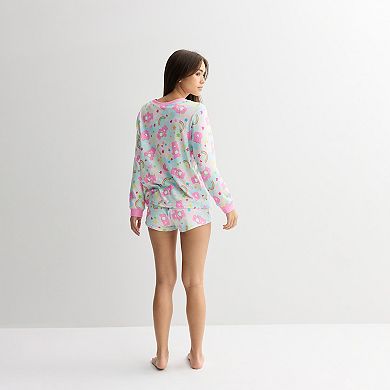 Juniors' Cheer Bear Tie-dye Pajama Top & Pajama Bottoms Set