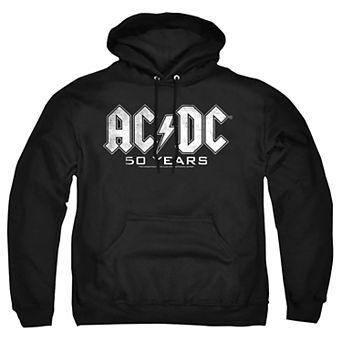 Big & Tall AC/DC 50 Years Black Graphic Pullover Hoodie