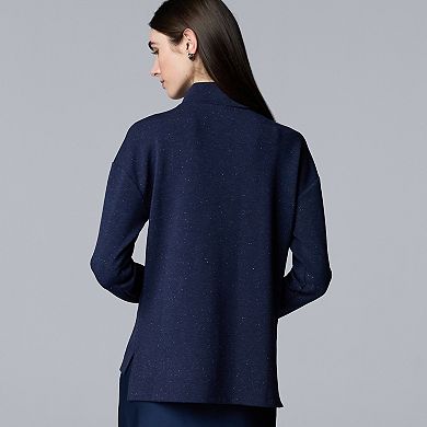 Women's Simply Vera Vera Wang Long Sleeve Turtleneck Scuba Top