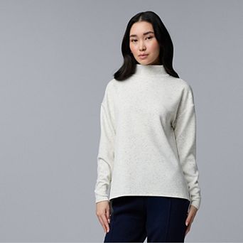 Women's Simply Vera Vera Wang Long Sleeve Turtleneck Scuba Top
