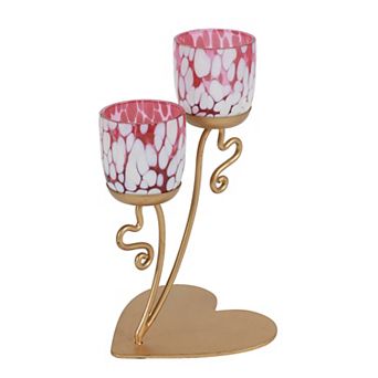 Celebrate Together™ Valentine's Day Metal & Glass Tealight Candle Holder
