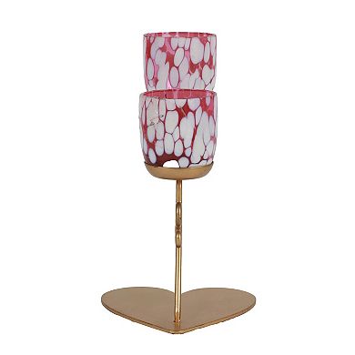 Celebrate Together™ Valentine's Day Metal & Glass Tealight Candle Holder