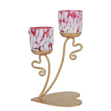 Celebrate Together™ Valentine's Day Metal & Glass Tealight Candle Holder