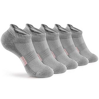 Ankle Socks for Women - 5-Pairs Cushioned & Breathable for Running & Casual Wear
