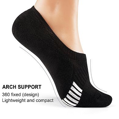 No Show Ankle Socks for Women - 5-Pairs Cushioned & Breathable for Running & Casual Wear