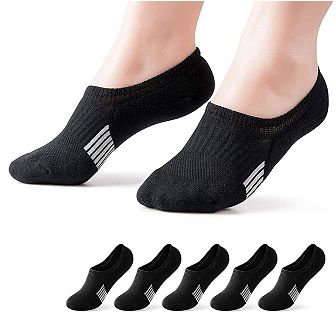No Show Ankle Socks for Women - 5-Pairs Cushioned & Breathable for Running & Casual Wear