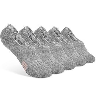 No Show Ankle Socks for Women - 5-Pairs Cushioned & Breathable for Running & Casual Wear