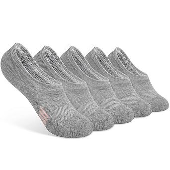 No Show Ankle Socks for Women - 5-Pairs Cushioned & Breathable for Running & Casual Wear