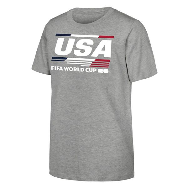 【新品タグ付き】FIFA WORLD CUP 26 Tシャツ グレー FIFA World Cup 26 USA Kids Graphic Tee