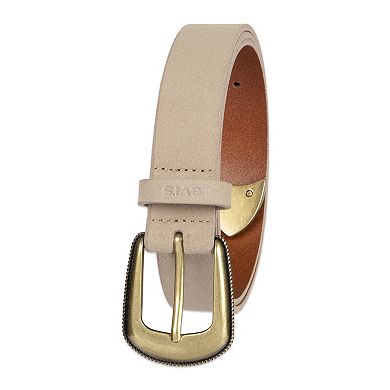 Women's Levi's® Western Style Leather Belt with Engraved Buckle