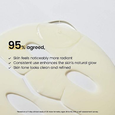 Radiant Vita Niacinamide Real Deep Mask 4 Pack for Brightening Dull Skin & Dark Spot Care