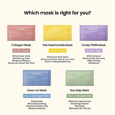 Radiant Vita Niacinamide Real Deep Mask 4 Pack for Brightening Dull Skin & Dark Spot Care