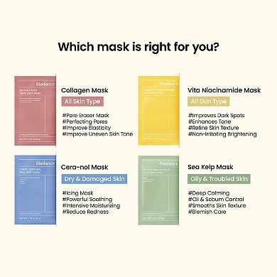 Real Deep Mask Gift Set - 4 Masks for Pore Care, Hydration, Calming and Dark Spot Treatment