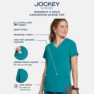 Women's Jockey® Scrubs V-Neck Crossover Top 2206