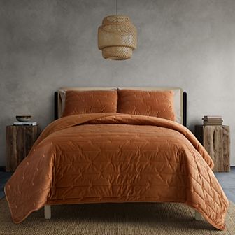 Indigo Road by Egypt Sherrod Malone Luxe Channeled Velvet Quilt Set with Shams