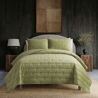 Indigo Road by Egypt Sherrod Malone Luxe Channeled Velvet Quilt Set with Shams