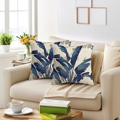 Throw Pillow Covers Set of 2 Boho Plant Pattern Style Decorative Couch Bed for Living Room