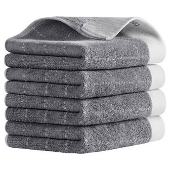 Checkered Decorative Hand Towels for Bathroom, Soft Cotton Hand Towel 14x30 Inch
