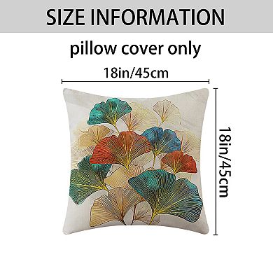 Flower Pattern Throw Pillow Covers Set of 2 Boho Style Decorative Couch Bed for Living Room