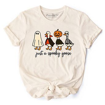 Just a Spooky Goose T-Shirt, Funny Halloween Costumes Tee