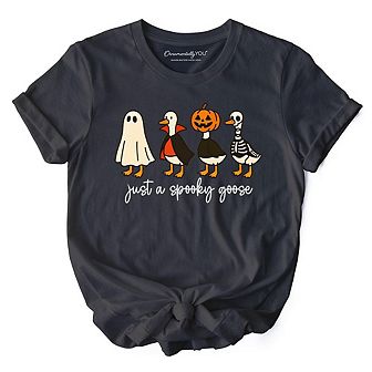 Just a Spooky Goose T-Shirt, Funny Halloween Costumes Tee