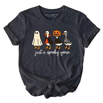 Just a Spooky Goose T-Shirt, Funny Halloween Costumes Tee