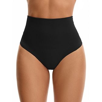 Women's Thong Shapewear Tummy Control High Waist Shaping Panties Body Shaper Underwear
