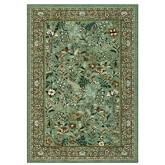 Garvee Modern Floral Area Rug Ultra Thin Machine Washable Pet Friendly for Living Room Bedroom