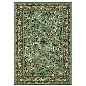 Garvee Modern Floral Area Rug Ultra Thin Machine Washable Pet Friendly for Living Room Bedroom