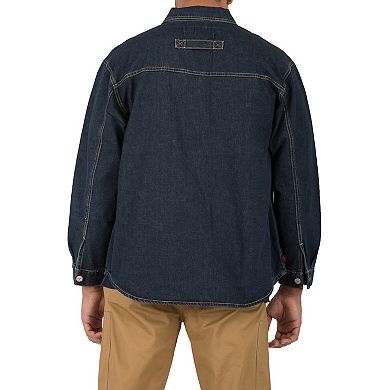 Vibes Mens Long Sleeve Denim Shirt CPO Jackets Flap Pockets