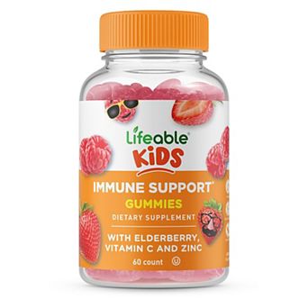 Lifeable® Immune Support for Kids with Elderberry, Vitamin C and Zinc Gummies - 60 Gummies