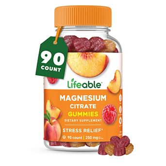 Lifeable® Extra Strength Magnesium Citrate Gummies - Muscle Relaxation - 60 Gummies