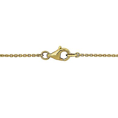 Stella Grace 14k Yellow Gold 1/4 Carat T.W. Black Diamond Pendant Necklace