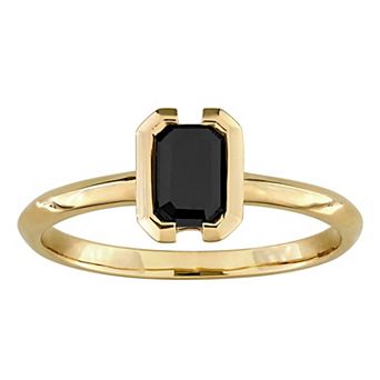 Stella Grace 14k Gold 1/2 Carat T.W. Black Diamond Solitaire Ring