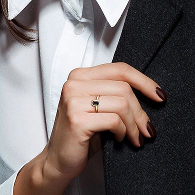 Stella Grace 14k Gold 1/2 Carat T.W. Black Diamond Solitaire Ring