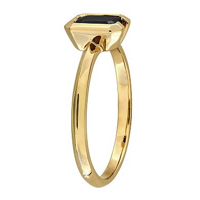 Stella Grace 14k Gold 1/2 Carat T.W. Black Diamond Solitaire Ring