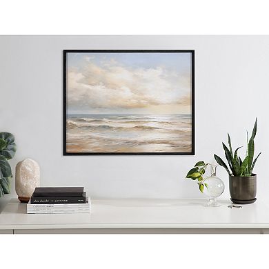 Gallery Beach Waves Sunset Cloud Landscape Print by The Creative Bunch Studio