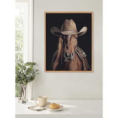 Gallery Horse Wearing a Western Cowboy Hat Print by The Creative Bunch Studio