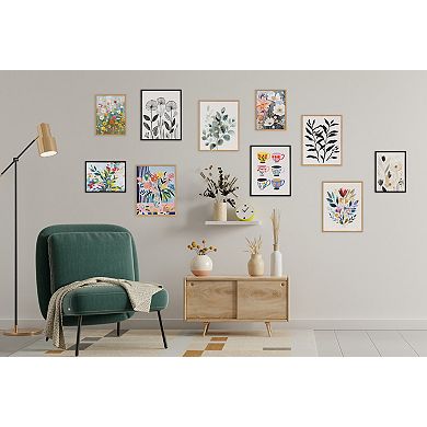 Gallery Boho Flowers in Muted Neutrals Print by The Creative Bunch Studio