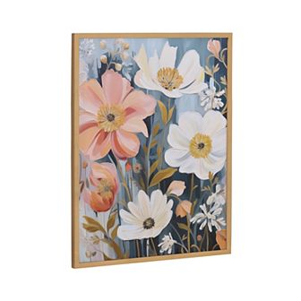 Gallery Boho Flowers in Muted Neutrals Print by The Creative Bunch Studio