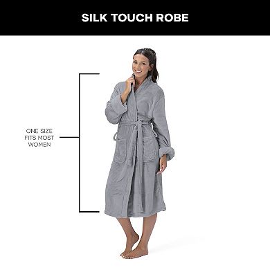 Northwest Unisex Lava Smoke Silk Touch S/M Bathrobe 23x41 Inches
