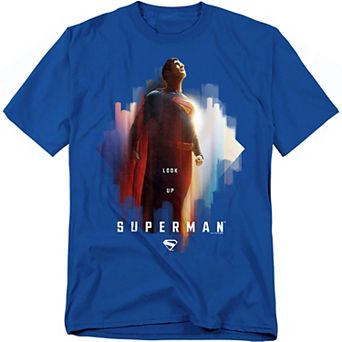 Big & Tall DC Comics Superman 2025 Look Up Shield Graphic Tee
